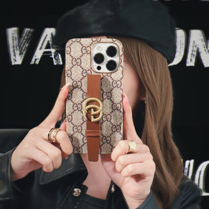 GG iPhone Case With Holder Brown -SW240330-GTOCASE