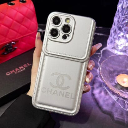 CC iPhone Case Leather Silver -YP241512-GTOCASE