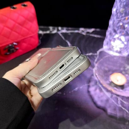 CC iPhone Case Leather Silver -YP241512-GTOCASE