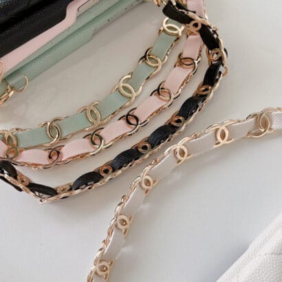 CC iPhone Case With Card Holder And Strap Green -SLK240104-GTOCASE