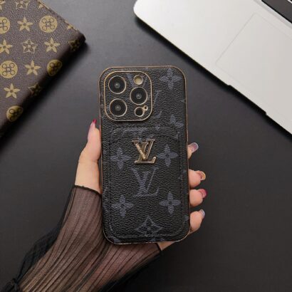 Classic Monogram iPhone Case With Card Holder -Black printing-CHD231124-GTOCASE