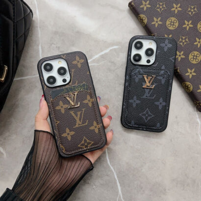 Classic KK iPhone Case With Card Holder -Big printing-KKD240313-GTOCASE