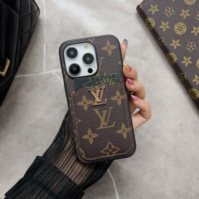 Classic KK iPhone Case With Card Holder -Big printing-KKD240313-GTOCASE