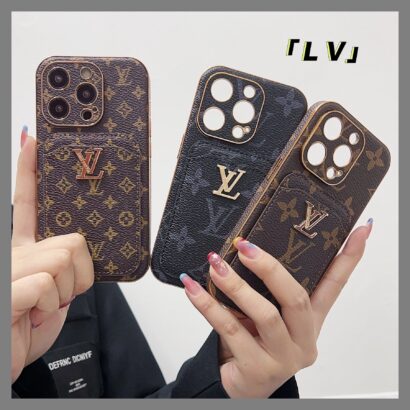 Classic Monogram iPhone Case With Card Holder -Black printing-CHD231124-GTOCASE
