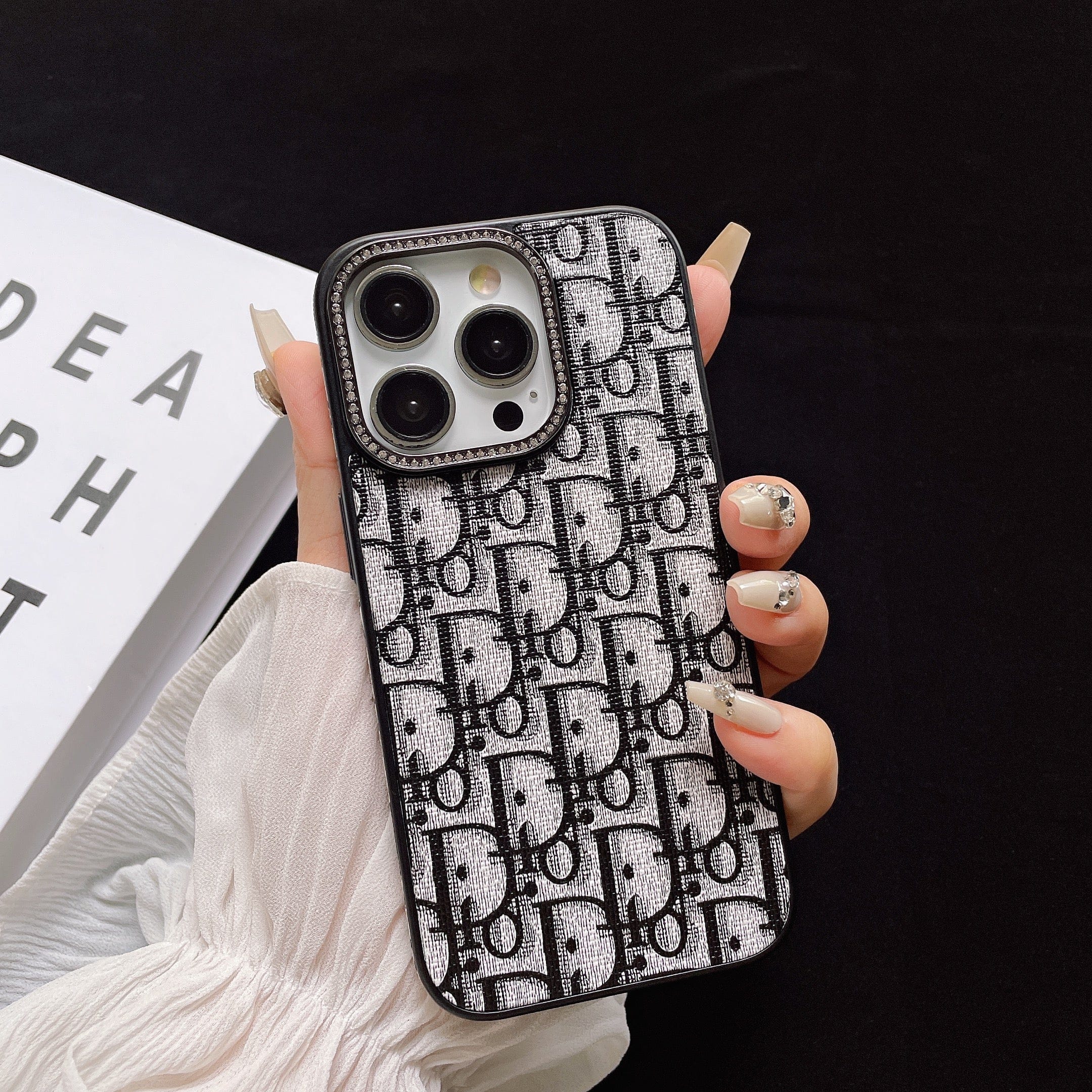 CD iPhone Case With Diamond -ZSK240513-GTOCASE