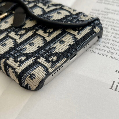 Personalized CD Black iPhone Case With Card Holder