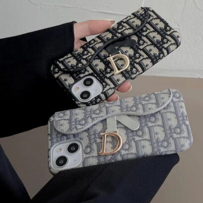 Classic Luxury CD Gray iPhone Case With Card Holder