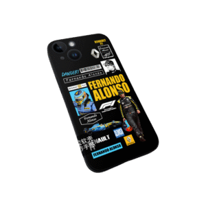 Shockproof silicone case with racing design for iPhone 16 Pro Max - Ultra-thin grip & precise cutouts for perfect fit and protection