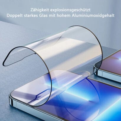 Ultra-thin iPhone screen protector with 9H hardness - Armored shield against knives/keys scratches, easy bubble-free application