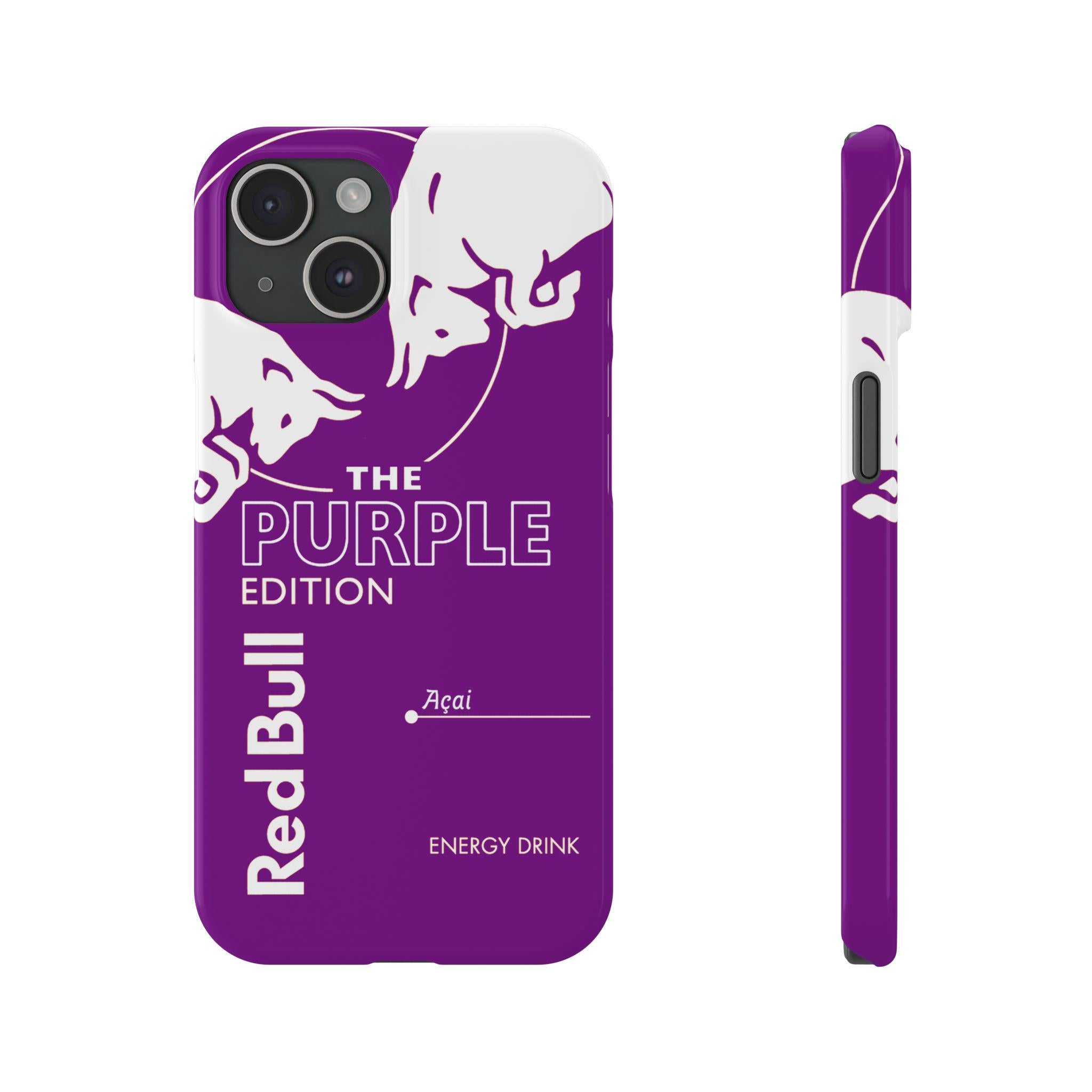 download_14b916e7-e822-40d0-a195-5c2b7e516785 Purple Red Bull iPhone case with dual-layer military-grade protection, MagSafe compatible, trendy artwork for shockproof style - iPhone 12/13/14