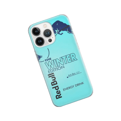 Vibrant Red Bull pattern phone case, slim anti-slip grip with hard PC shell and soft TPU inner layer, perfect fit for iPhone 14/13/12 models