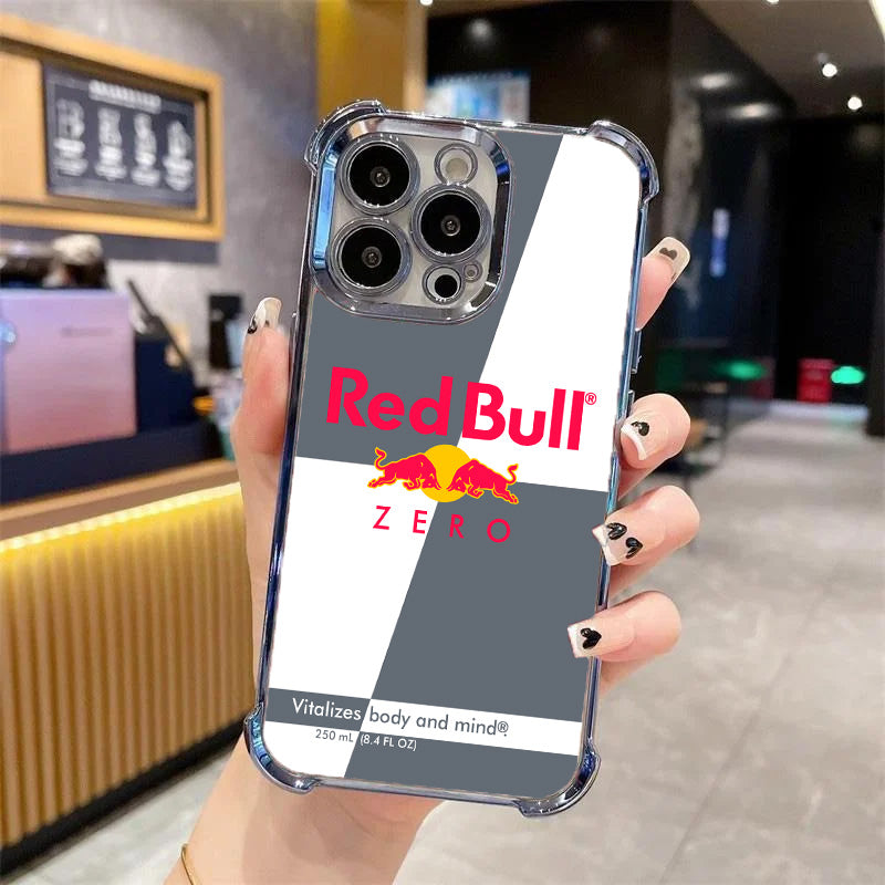 download_2811e632-00de-40e5-809f-117031986f60 Durable Red Bull pattern phone case for iPhone 15 Pro Max, 4-corner air cushion protection, perfect fit case for drops up to 6 feet