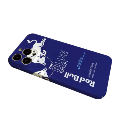 Eye-catching energy drink design iPhone 15/14/13 case, military-grade protection with impact-absorbing dual layers