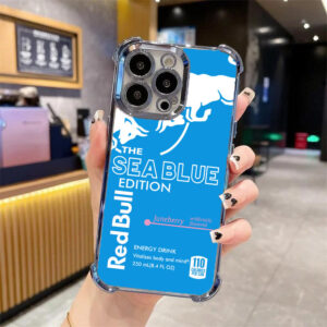 Impact-resistant iPhone 16 Pro Max phone case with Red Bull artwork - four-corner air cushion technology for maximum protection