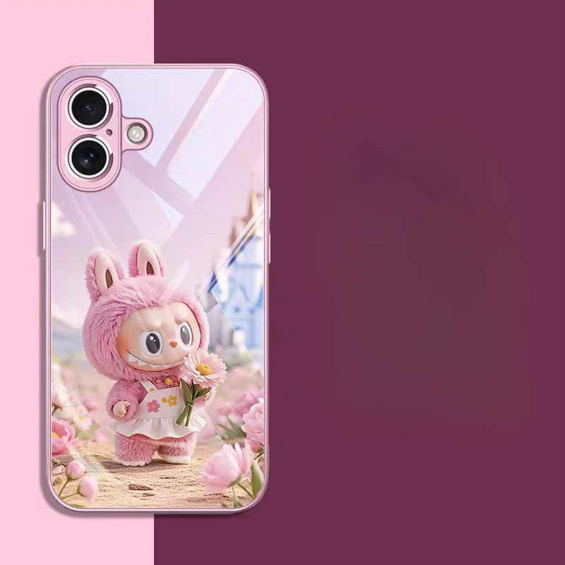 download_58d90d07-7c81-42ab-8f7e-d490cedd881f DT21 Labubu Designer Toy Glass Case for iPhone 16 Pro Max/15 Pro Max/14 Pro Max - Premium 2.5D tempered glass with exclusive artwork & military-grade shockproof protection