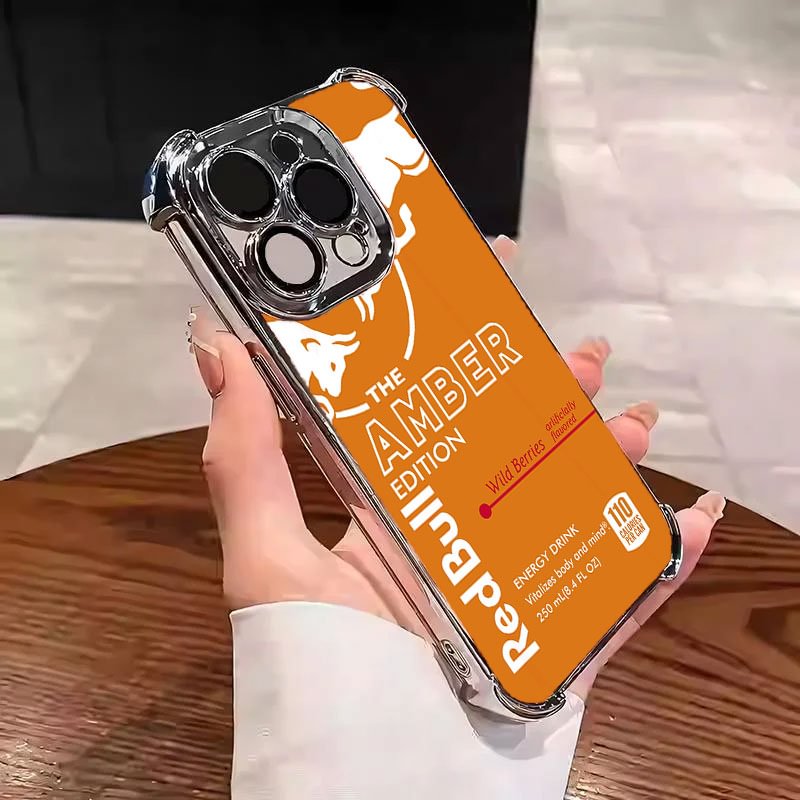 Orange Red Bull Phone Case S47 - Durable Shockproof Protective Cover for iPhone 16 Pro Max/15 Pro Max/14 Pro Max, Samsung, Google