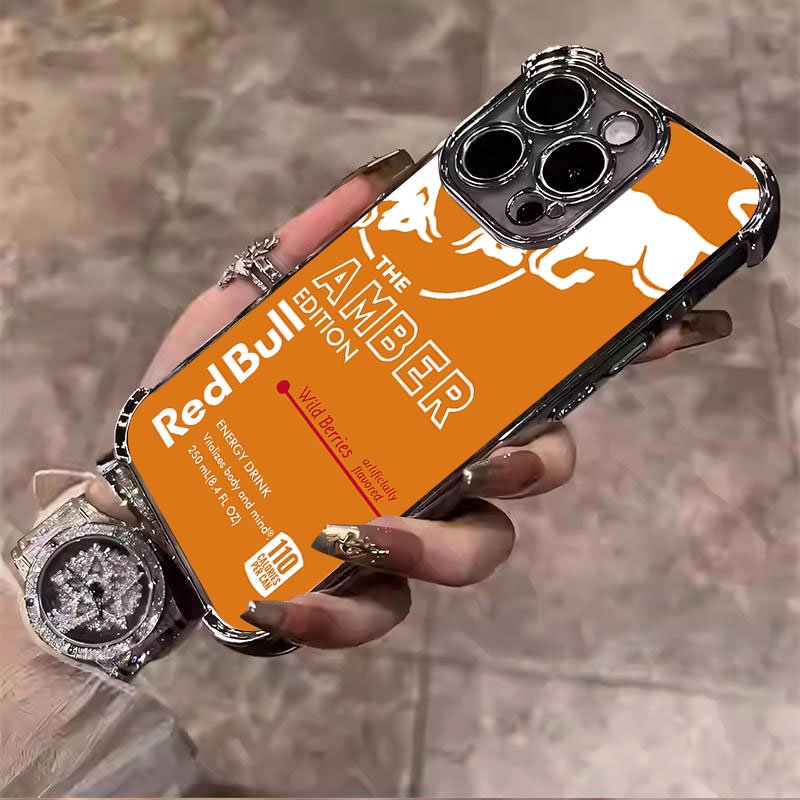 Orange Red Bull Phone Case S47 - Durable Shockproof Protective Cover for iPhone 16 Pro Max/15 Pro Max/14 Pro Max, Samsung, Google