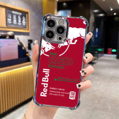 Durable Energy Red Red Bull Case for iPhone 15 Pro Max - Shockproof cover with bold pattern & perfect fit