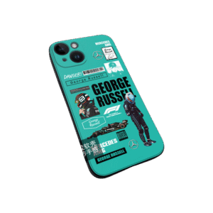 Racing Series Blue Silicone Case with Military-Grade Protection for iPhone 16 Pro Max/15 Pro Max/14 Pro Max - Shockproof & Anti-Slip Grip