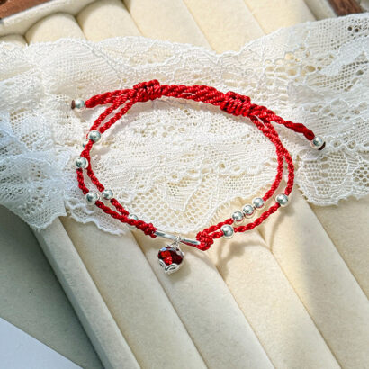 Authentic Himalayan craftsmanship love bracelet, silver fox charm & mala beads for chakra alignment, unisex soulmate jewelry