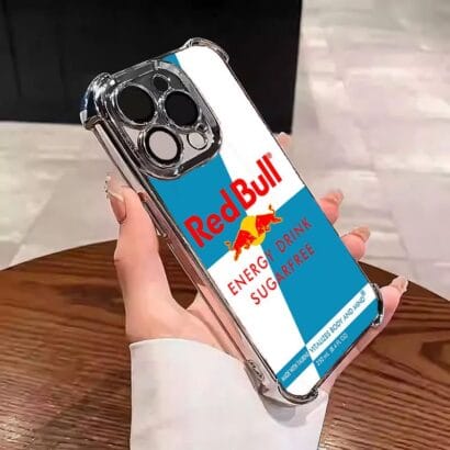 Blue White Red Bull Phone Case with vibrant custom design for iPhone 15 Pro Max - military-grade shockproof protective cover