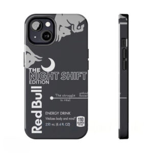 Artistic Red Bull motif iPhone 12/13/14 case featuring scratch-resistant glossy coating, slim TPU frame, and reinforced corners for ultimate drop protection - trendy phone accessory