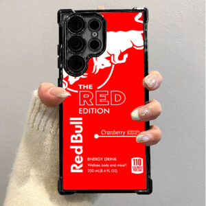 Shockproof protective cover for iPhone 15 Pro Max with HD Red Bull artwork - military-standard drop protection & responsive button covers