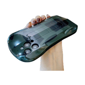 3D Racecar Glitter iPhone Case with bold textured design & full-border protection for iPhone 15 Pro Max - trendy Instagram aesthetic