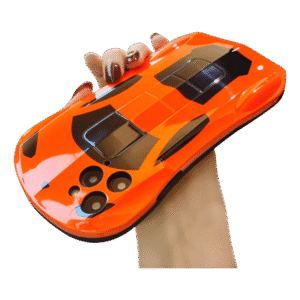 3D Racing Car Glitter iPhone Case with full-border protection for iPhone 16 Pro Max/15 Pro Max/14 Pro Max - unique 3D design & sparkling glitter finish