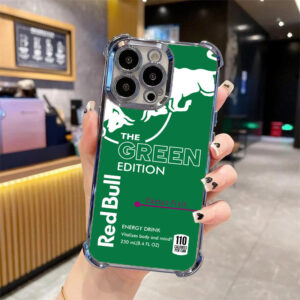 Slim Rugged Green Red Bull iPhone 15 Pro Max Case - Shock-Absorbing Cover with Eye-Catching Custom Design & Reinforced Corners