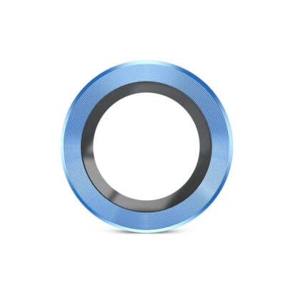 Stylish Blue Camera Lens Protector for iPhone 12/13/14 Pro Max - Scratch-Resistant Coating & Secure Photo Grip