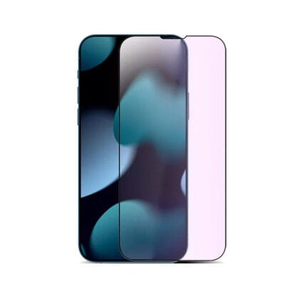 Oleophobic anti-smudge screen protector for iPhone 14/13/12 - 9H tempered glass, military-grade protection, maintains touch sensitivity