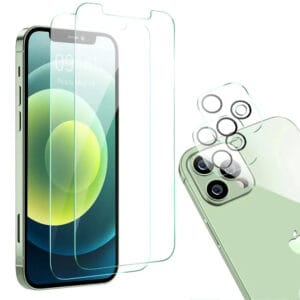 2-Pack A3 Camera Lens & Screen Protector for iPhone 15 Pro Max - Military-Grade Protection, HD Clear, Anti-Scratch Film