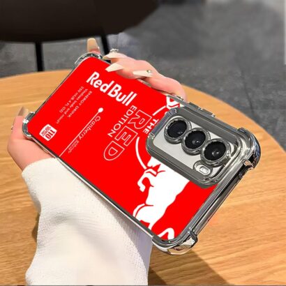 Durable iPhone 15 Pro Max case featuring Red Bull design - reinforced corners & precise cutouts for perfect fit & maximum protection