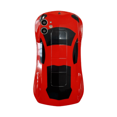 Premium glitter finish 3D car art phone case for iPhone 15 Pro Max/14 Pro Max - Shockproof bumper with raised bezels