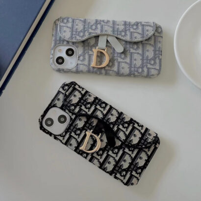 Classic Luxury CD Gray iPhone Case With Card Holder