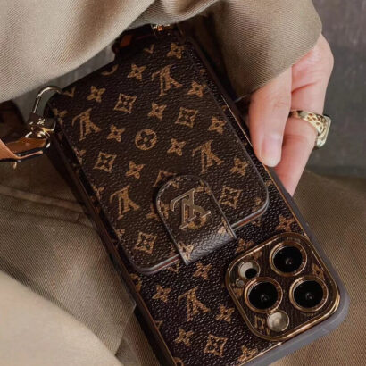 Monogram iPhone Case With Card Wallet And Strap -Big printing-ZQB231228-GTOCASE