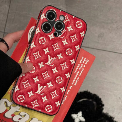 Red Monogram iPhone Case -QB231115-GTOCASE