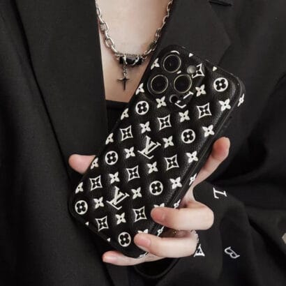 Black Monogram iPhone Case  -QB231115-GTOCASE