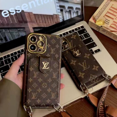 Monogram iPhone Case With Card Wallet And Strap -Big printing-ZQB231228-GTOCASE